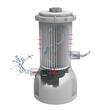 Pompa piscina cu filtrare cartus, IPX4, 35 W, Capacitate 2006 l/h, autoamorsare, Diametru racordare 32 mm