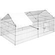 Tarc pliabil pentru pasari, iepuri Vevor 220 x 106 x 104 cm, prelata protectie 135 x 75 cm