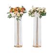 Set 2 suporturi pentru flori Inaltime 90 cm, capacitate max 15 kg, Auriu, Otel