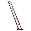 Scara telescopica 322 cm, 11 x Trepte antiderapante, Aluminiu, max 150 kg