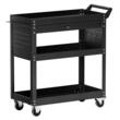 Carucior cu 4 niveluri pentru scule, Vivatechnix max 160 kg, 4 x roti, 830 x 350 x 826 mm, 1 sertar cu cheie, carlige laterale