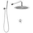Set de dus, Montaj incastrat, Inox, Argintiu, Diametru cap dus 25 cm, 530 x 245 x 145 mm
