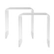 Set 2 x Masuta de cafea, Acril, 415x305x460 mm, Transparent