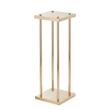 Set 4 suporturi pentru flori Inaltime 60 cm, capacitate max 15 kg, Auriu, Otel
