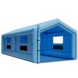 Cabina de vopsit gonflabila, dimensiune 12 x 5 x 4 m, 2 x suflanta 950/1100 W, Impermeabila, PVC, sistem filtrare