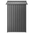 Casuta gradina, 1860 x 1210 x 1841 mm, Metalica, 4 x orificii aerisire, Incuietoare, Negru