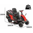 Mini tractoras gazon Geo Tech-Pro RM, 6 CP, Inaltime taiere 30-75 mm, Pornire electrica, 5 viteze, Diametru 66 cm, Mulching