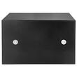 Seif electronic cu 2 x cheie si cifru, 31 x 20 x 20 cm, Negru, Indicatoare led