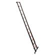 Scara telescopica 380 cm, 13 x Trepte antiderapante, Aluminiu, max 150 kg
