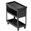 Carucior cu 4 niveluri pentru scule, Vivatechnix max 160 kg, 4 x roti, 830 x 350 x 826 mm, 1 sertar cu cheie, carlige laterale