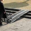 Rampa portabila si pliabila din Aluminiu, dimensiune 305 x 73.4 x 8 cm, cu manere pentru transport