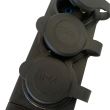 Prelungitor cu 4 prize, Black-4, IP44, Schuko, fara cablu