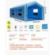 Cabina de vopsit gonflabila, dimensiune 12 x 5 x 4 m, 2 x suflanta 950/1100 W, Impermeabila, PVC, sistem filtrare