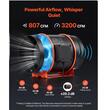 Ventilator pentru tubulatura cu control inteligent, 10 viteze, 164 W, diametru 203 mm, 1372 m³/h, functionare silentioasa 29 dB, senzor temperatura si umiditate