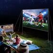 Ecran de proiectie cu trepied, 120 inch, 16:9 4K 1080 HD, 160°, Interior/Exterior, geanta transport, Portabil