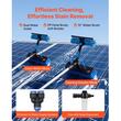 Kit Perie telescopica pentru spalat panouri solare, 6 m, Furtun apa 20 m, Aluminiu, Greutate 3.4 kg, Dozator sapun