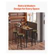 Masa de bar/pub Vivatechnix Vintage, Lemn/Otel, 90 x 40 x 100 cm, Maro