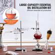 Kit de distilare uleiuri esentiale 28 piese, sticla borosilicate 3.3, Dimensiuni 460x330x230 mm, 500 ml