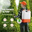 Aparat de stropit cu acumulator, 12 V / 7.2 Ah, capacitate 15 l, 6 duze, tip rucsac si carucior, 2 x Roti, Debit 3.6 l/min, 0-6.4 Bar, Furtun 4 m