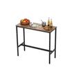 Masa de bar/pub Vivatechnix Vintage, Lemn/Otel, 90 x 40 x 100 cm, Maro