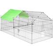 Tarc pliabil pentru pasari, iepuri Vevor 180 x 77 x 75.5 cm, prelata protectie 118 x 85 cm