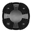 Baston pliabil aluminiu, 8 niveluri de inaltime 770 pana la 945 mm, anti-alunecare, Albastru, Fractionabil in 3 parti