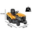 Tractoras pentru gazon, Stiga Estate 792W, Putere nominala 20 CP, Benzina, Diametru 92 cm, Inaltime taiere 30-90 mm, Transmisie Hidrostatica, 290 l