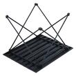 Masa camping, pliabila, portabila, Aluminiu, Geanta transport, 565x460x405 mm, Negru