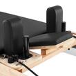 Aparat pilates Performer 3 in 1, cadru lemn masiv, 2.4 m, max 180 kg, Sistem rezistenta 5 x arcuri, Role cu rulmenti dubli, sine inox