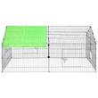 Tarc pliabil pentru pasari, iepuri Vevor 180 x 77 x 75.5 cm, prelata protectie 118 x 85 cm