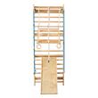 Structura de catarat multifunctionala 8 in 1, fixare pe perete, max 100 kg, Inaltime 2150 mm, latime 800 mm, Lemn pin