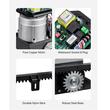 Kit automatizare poarta culisanta, max 1500 kg, Lungime suporti 4 m, 2 x Telecomanda, 550 W, viteza 10 m/min