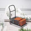 Carucior pentru scaune pliante, Otel, 1000x510x1090 mm, Capacitate 12 scaune, max 50 kg