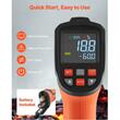 Termometru cu infrarosu fara contact -30 ℃ la 1600 ℃, termocuplu de tip K, alimentare baterie 2 x AA