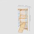 Structura de catarat multifunctionala 8 in 1, fixare pe perete, max 100 kg, Inaltime 2150 mm, latime 800 mm, Lemn pin