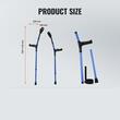 Set 2 carje din aluminiu pentru antebrat, Inaltime reglabila 795-1125 mm