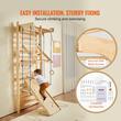 Structura de catarat multifunctionala 8 in 1, fixare pe perete, max 100 kg, Inaltime 2150 mm, latime 800 mm, Lemn pin