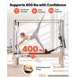 Aparat pilates Performer 3 in 1, cadru lemn masiv, 2.4 m, max 180 kg, Sistem rezistenta 5 x arcuri, Role cu rulmenti dubli, sine inox