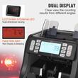 Masina de numarat bancnote USD si EUR, Detectie falsuri UV, MG, IR, DD, Functie Anti-Contrafacere, 1200 bancnote/min, LCD