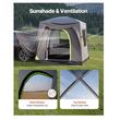 Cort camping pentru SUV, 5-8 persoane, 2480 x 3080 x 2300 mm, PU2000 mm, geamuri plasa