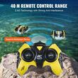 Masina amfibie cu telecomanda 2.4G, 2 x baterii, 500 mAh, incarcare USB, 12 km/h, Galben/Negru
