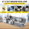 Mini Strung profesional pentru prelucrare metal, 750 W, viteza variabila 50-3000 rpm, motor fara perii, Distanța dintre centre 600 mm