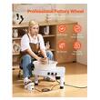Roata de olarit electrica,  Diametru platan 28 cm, viteza 60-300 rpm, Alb, bazin detasabil, motor fara perii, Kit accesorii, 350 W