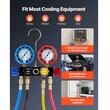 Set manometre pentru incarcare/descarcare Freon, 4 cai, 41 Bar, R134a R404A R1234yf R22, furtun 1.5 m