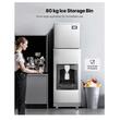 Masina de facut gheata cu Dozator automat, 200 kg/zi, Stocare 74 kg, Inox, Panou de control inteligent