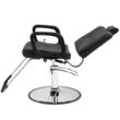 Scaun salon/frizerie, max 150 kg, rotatie 360 grade, suport picioare, Reglabil inaltime 1080-1230 mm, spatar inclinabil