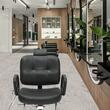 Scaun salon/frizerie, max 150 kg, rotatie 360 grade, suport picioare, Reglabil inaltime 1080-1230 mm, spatar inclinabil