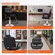 Scaun salon/frizerie, max 150 kg, rotatie 360 grade, suport picioare, Reglabil inaltime 1080-1230 mm, spatar inclinabil