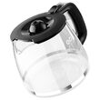 Cafetiera cu display digital, 1000W, bol din sticla, capacitate 1.25 l, Negru-Argintiu