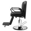 Scaun salon/frizerie, max 150 kg, rotatie 360 grade, suport picioare, Reglabil inaltime 930-1060 mm, spatar inclinabil, pompa hidraulica